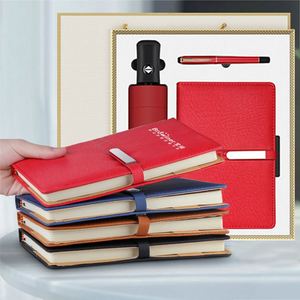 Set de Regalo de Cuaderno A5 con Logotipo Personalizado, Diario y Bolígrafo, con Paraguas - Product Image 6