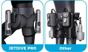HS-Jetdive Pro สกู๊ตเตอร์น้ำหนักเบา 6.5 กก. สำหรับทุกเพศ วัสดุ PC/ABS กำลังขับ 1200 วัตต์ ความลึก 30 ม. แรงขับ 16 กก. แรงฟอร์ซ 60 นาที - Product Image 3