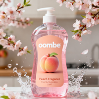 Détergent ménager pour fruits et légumes Liquide vaisselle de cuisine écologique tout-en-un au parfum de pêche