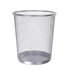 Stainless Steel Waste Basket Uncovered Trash Can Portable Eco-Friendly <b>Large</b> Capacity Thickened Rustproof Wire Mesh Paper <b>Bin</b> - Product Image 2