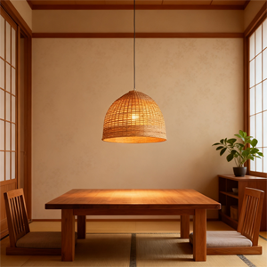 Lampes suspendues modernes faites à la main en rotin plafonnier en <span class=keywords><strong>bois</strong></span> <span class=keywords><strong>suspension</strong></span> <span class=keywords><strong>lanterne</strong></span> en bambou <span class=keywords><strong>suspension</strong></span> pour la décoration intérieure éclairage - Product Image 1