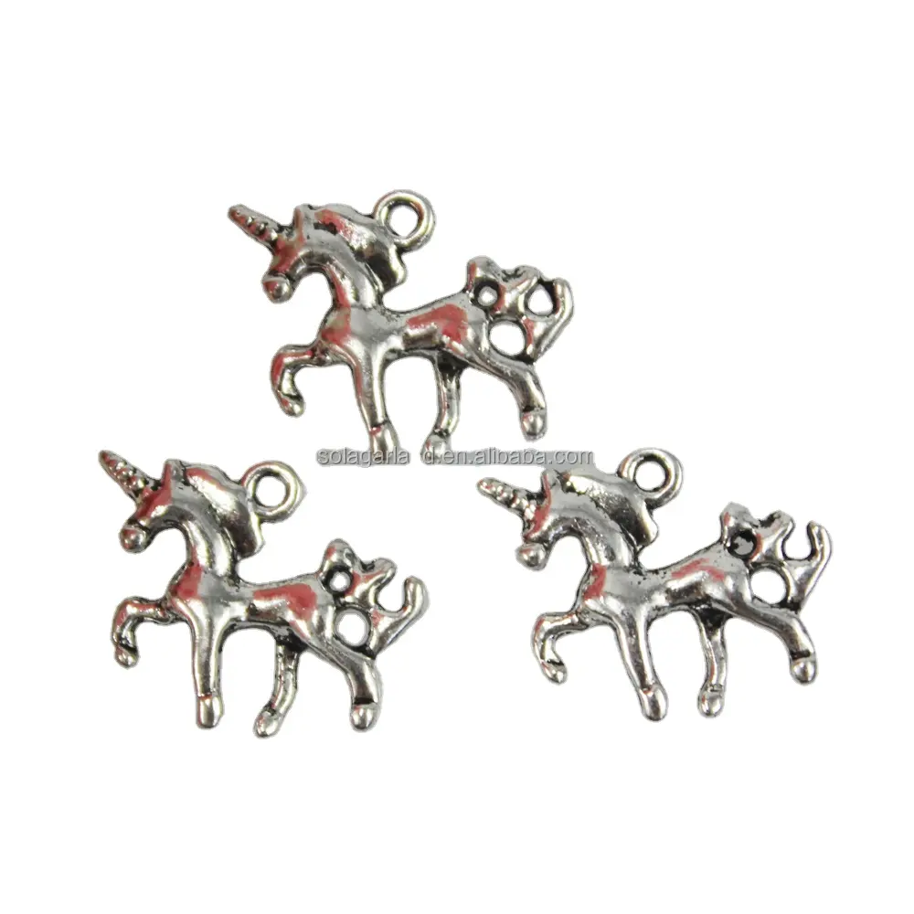 Wholesale Antique Alloy Animal Chinese Zodiac Horse Pendant for Necklace Findings