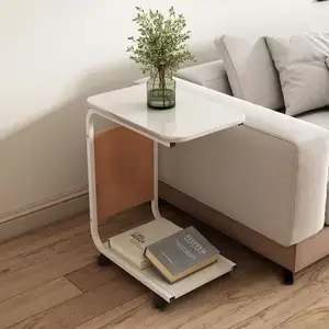 Table On Floor-To-Floor Bed Learning Bedside Table