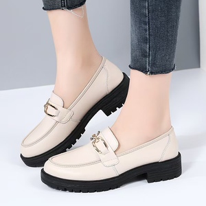 Mocassins Plats BUKEN <span class=keywords><strong>Femme</strong></span> Nouveau Style, Dessus en PU Noir, Boucle, Légers, Design Slip-On, Tendance Mode Hiver, <span class=keywords><strong>Semelle</strong></span> Intermédiaire en Caoutchouc - Product Image 4