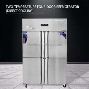 Équipement de cuisine commerciale Réfrigérateur à quatre portes à double température Réfrigérateurs et congélateurs doubles de qualité supérieure - Product Image 6