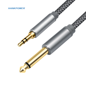 Adaptador Mono de 6.35mm Macho <span class=keywords><strong>a</strong></span> 3.5mm Macho Estéreo, <span class=keywords><strong>Cable</strong></span> de Audio para <span class=keywords><strong>Guitarra</strong></span> de 2 Núcleos 1/4 TS <span class=keywords><strong>a</strong></span> 3 Núcleos 1/8 TRS, 1m 2m 3m - Product Image 3