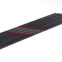 Flèches en carbone tressé 3K, diamètre intérieur 6,2 mm, spine 350-600, tube de tir à l'arc 0,003, 31-33 pouces, pour tir à l'arc, chasse et tir sur cible