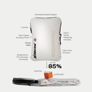 Sacchetti Sottovuoto Premium Personalizzabili <span class=keywords><strong>per</strong></span> <span class=keywords><strong>Valigie</strong></span> e Armadi, Organizzatore da Viaggio Riutilizzabile <span class=keywords><strong>per</strong></span> Vestiti - Product Image 2