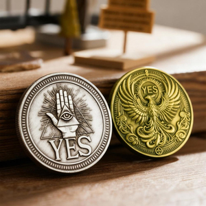 เหรียญที่ระลึกแบบนูนลายเฉพาะ  โทนสีบรอนซ์โบราณ  แบบสองด้าน  แกะสลักแบบ 3 มิติ  เหรียญรางวัล  แบบวินเทจ  ตราสัญลักษณ์ที่ระลึก  แบบมีตัวอักษร YES หรือ NO - Product Image 4