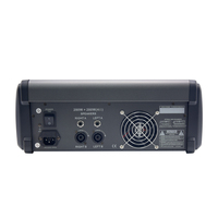 Thinuna PMX-U6 48V Console de mixage audio fantôme professionnelle 6 canaux Console de mixage numérique 2*250w avec amplificateur