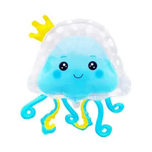 Wholesale New Cartoon Jellyfish Octopus Bubble Balloon Double Layer Crown Jellyfish 3 Color Floating Balloon