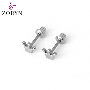 Waterproof Silver Plated 316L Steel Screw <b>Back</b> <b>Earrings</b> Swan Silhouette Minimalist Chic Tarnish Resistant High Quality Jewelry - Product Image 2