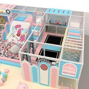 Installation de terrain de jeux intérieur commercial haut de gamme pour les centres pour enfants dans les parcs d'attractions, mettant en valeur des toboggans variés - Product Image 3