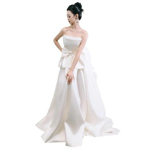 Robe de mariée légère et élégante, style Mori, bustier avec nœud, pour fiançailles, pour <span class=keywords><strong>femme</strong></span>, style féerique, pour la cérémonie de bienvenue de la mariée - Product Image 5