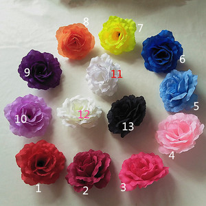 Têtes de roses artificielles en soie de 10 cm, simulation réaliste, vente en gros, <span class=keywords><strong>pour</strong></span> colonnes murales - Product Image 1