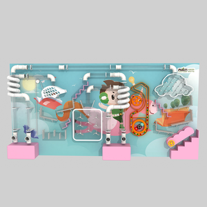 Jeu de boules murales pour bébé personnalisé OEM en usine Équipement de terrain de jeu intérieur cible pour enfants - Product Image 1