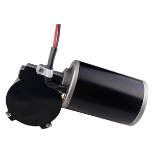 Mô-tơ điện DC 12V 24V mô-men xoắn cao, đảo chiều được, 50 vòng/phút, trục kép phẳng góc vuông, dùng cho cửa cuốn, cửa nhà để xe - Product Image 5