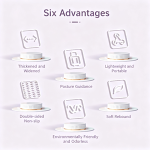 Tapis <span class=keywords><strong>de</strong></span> <span class=keywords><strong>yoga</strong></span> long le plus vendu avec des marques d'alignement pour une posture et une forme correctes en <span class=keywords><strong>yoga</strong></span> et en Pilates - Product Image 6