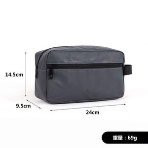 Travel Men Leather Toiletry Cosmetic Carry Bag - Product Image 6