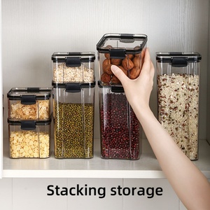 Eco-Friendly Fridge Plastic Organizer Modern Design <b>Stackable</b> Food <b>Storage</b> Boxes Bins with Lid Healthy Preservation Features - Product Image 4