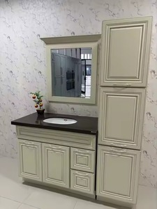 Enbl Ready Made Indonesia Armarios de cocina clásicos modernos con laca Puertas acrílicas Grifos Bisagras Cajones y salpicaduras - Product Image 3