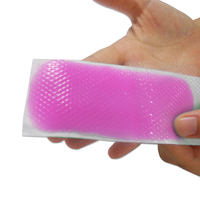 Patch de gel rafraîchissant instantané à la menthe pour bébés et adultes - Sûr pour la peau, rose, 12*5cm, pour le front, réduit la fièvre et soulage les maux de tête