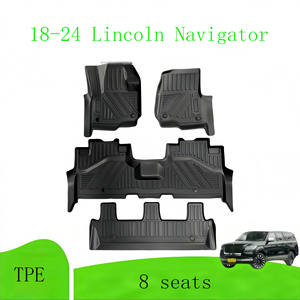 Alfombrillas de Coche Impermeables para <span class=keywords><strong>Lincoln</strong></span> <span class=keywords><strong>Navigator</strong></span> de 18-24, Alfombrillas de TPE 5D para 8 Plazas con Alfombrillas para Maletero, <span class=keywords><strong>Precio</strong></span> de Fábrica - Product Image 2
