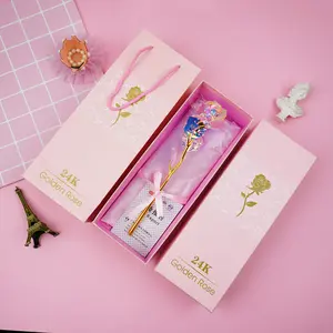 Novas Idéias De Produto 2023 Valentines Day Gift Galaxy Rose Com Caixa De Presente Rosa