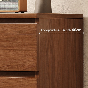 Armoire haute de luxe moderne, armoire de rangement en bois massif, commode à 6 tiroirs pour le rangement de la chambre à coucher, salon, appartement - Product Image 3
