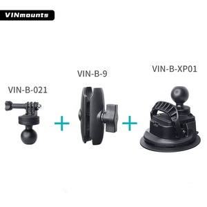ถ้วยดูดพร้อมแขนสําหรับ GoPro HERO6/05 Contour สีดําและ <span class=keywords><strong>Sony</strong></span> <span class=keywords><strong>Action</strong></span> <span class=keywords><strong>Cam</strong></span> ติดที่กระจกรถยนต์หรือหน้าต่าง - Product Image 2