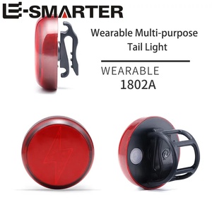 Xách Tay ABS Có Thể Sạc Lại Xe Đạp Đèn Hậu <span class=keywords><strong>LED</strong></span> Đêm Chạy Cưỡi Mũ Bảo Hiểm Thể Thao An Toàn Cảnh Báo Xe Cho Racing Pin - Product Image 1