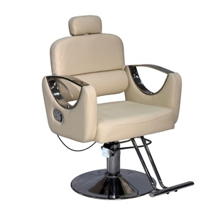 Chaise de coiffure professionnelle robuste, réglable en hauteur, pivotante à 360°, inclinable, avec système hydraulique stable, pour salon de beauté - Product Image 1