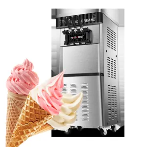 Máquina vertical para hacer helados Máquina de helados suaves Congelador por lotes