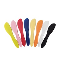 Outil de cuisson en plastique de qualité alimentaire antiadhésif coloré confiture propagation spatule gâteau crème beurre pot de mélange spatules grattoir