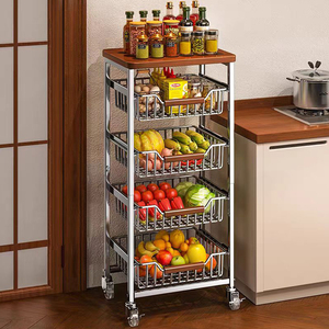 Estante ajustable de acero al carbono para horno microondas de 3-5 niveles, organizador de cocina plegable, estante de almacenamiento - Product Image 2