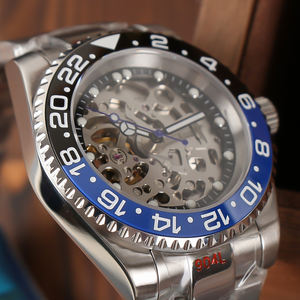 Minutetime <span class=keywords><strong>Seiko</strong></span>, montre à quartz en acier inoxydable, 40 mm, cadran entièrement creux, verre saphir, étanche 10 BAR, sport, plongée, boîtier transparent - Product Image 4