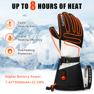 <span class=keywords><strong>Gants</strong></span> de Ski Chauffants Optimisés pour Sports d'<span class=keywords><strong>Hiver</strong></span>, Snowboard, Chasse, Vélo, Pêche, Moto, Randonnée - Product Image 2