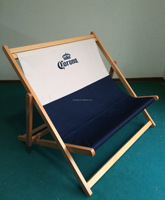 Fabricant promotionnel XXL grande chaise longue surdimensionnée géante double chaise longue pliable en hêtre avec logo personnalisé et imprimé