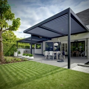 Pabellón Moderno de Aluminio con Rejillas Ajustables a 90 Grados que Bloquean los Rayos UV Intensos y Permiten la Brisa y la Luz Natural - Product Image 5