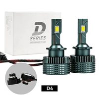Ampoule de phare de voiture à refroidissement par ventilateur, série D, LED, D1S D2S D3S D4S D8S, 110W, phare automobile pour voiture