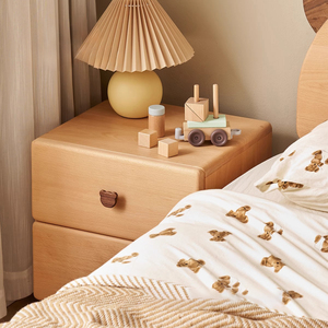 Mesa <span class=keywords><strong>de</strong></span> <span class=keywords><strong>Noche</strong></span> con Asa <span class=keywords><strong>de</strong></span> Cabeza <span class=keywords><strong>de</strong></span> Oso Adorable, Hecha <span class=keywords><strong>de</strong></span> Madera Maciza, para Dormitorio Pequeño, Gabinete <span class=keywords><strong>de</strong></span> Almacenamiento - Product Image 4