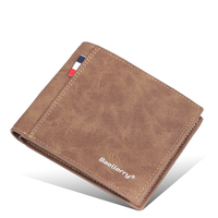 Dompet Pria Baellerry Multi Kantong Kasual Model Pendek Terbuka Kecil Tempat Kartu