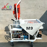 Mesin Semprot Plester Gypsum Elektrik Otomatis Dengan Pompa Mixer Mesin Pengoles Mortar untuk Lokasi Konstruksi Dinding