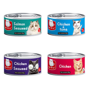 Cibo Umido per Gatti di Alta Qualità OEM ODM 85g Snack Deliziosi al Pollo Salmone Tonno Cibo in Scatola per Gatti - Product Image 1