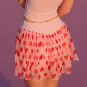 Aoyema mujeres ropa deportiva moda Fitness Yoga falda con pantalones de seguridad bádminton Jersey nueva malla Sexy Pickle Ball falda de tenis - Product Image 6