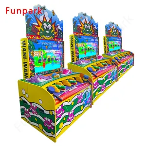 Funparkコイン式ゲーム機アーケードワックアモールキッズハンマーゲームマシンヒッティングクロコダイルハンマーチケットの引き換え