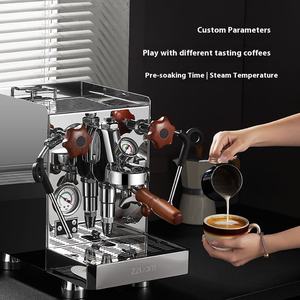 E61 Máquina <span class=keywords><strong>de</strong></span> Espresso Comercial 15 Bar 2L Cohete Profesional <span class=keywords><strong>de</strong></span> Gran Capacidad para Hoteles Hogares RVs Fuente <span class=keywords><strong>de</strong></span> Energía Eléctrica - Product Image 4