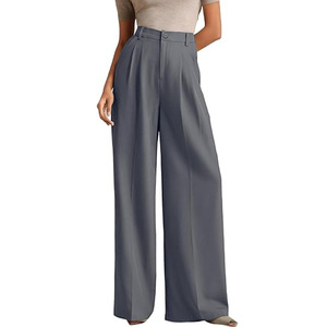 <span class=keywords><strong>Pantalon</strong></span> femme <span class=keywords><strong>taille</strong></span> <span class=keywords><strong>haute</strong></span> sur mesure, coupe ample, jambe large, <span class=keywords><strong>pantalon</strong></span> <span class=keywords><strong>de</strong></span> bureau, tenue <span class=keywords><strong>de</strong></span> <span class=keywords><strong>travail</strong></span> formelle, automne 2026, couleur unie - Product Image 5