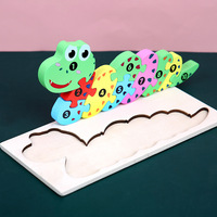 Jeu de puzzle 3D en bois populaire pour enfants, autres jouets éducatifs de dessin animé, dinosaures, animaux, pour l'apprentissage des enfants