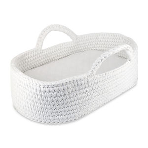 Panier à <span class=keywords><strong>langer</strong></span> pour bébé Moïse en coton blanc tissé à la main pour <span class=keywords><strong>commode</strong></span> bébé avec coussin souple - Product Image 1